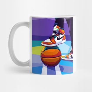 Basketball Play Pop Art Mug